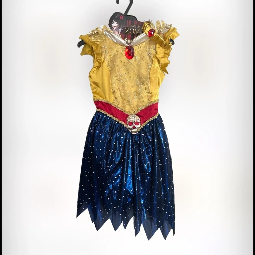 ONCE UPON A ZOMBIE Snow White Princess zombie Halloween costume XS